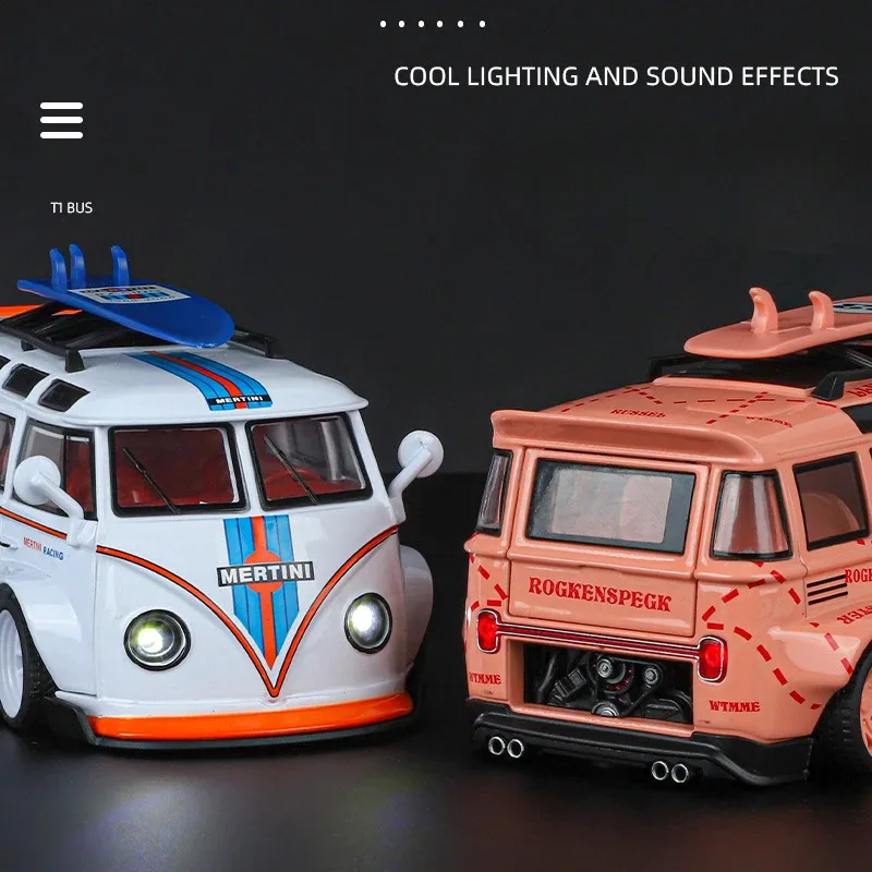 Simulation G1 échelle T1 transporteur modèle son lumière Bus jouets véhicule enfants garçon cadeau d'anniversaire Miniature Voiture