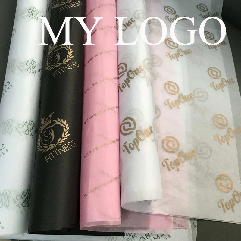 

Custom logo printed gift packaging thin tissue wrapping paper clothing shoes wrapping paper