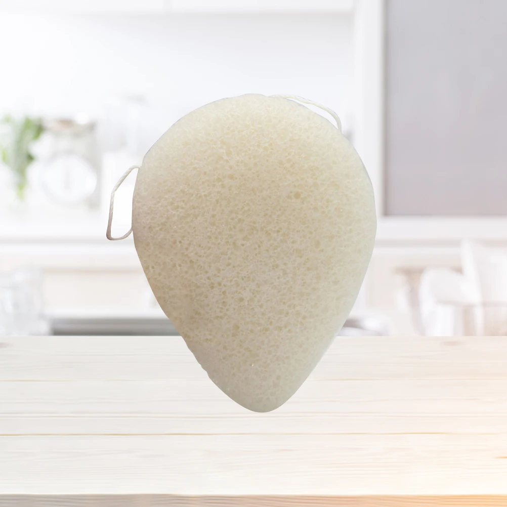 

10pcs Sponges Water Drop Shaped Face Wash Flutter Cleansing Foundation Sponge Natural Exfoliates Gentle Skin