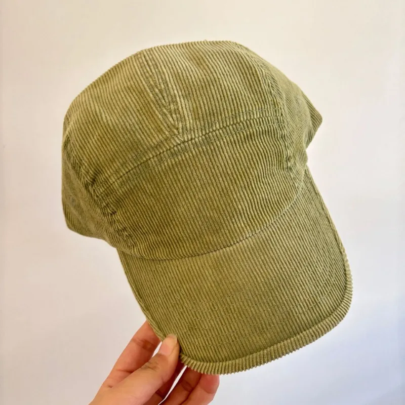 

Новые японские винтажные вельветовые бейсболки, осенне-зимняя уличная шляпа с большой головкой и глубоким верхом, регулируемая шляпа в стиле хип-хоп для мужчин и женщин