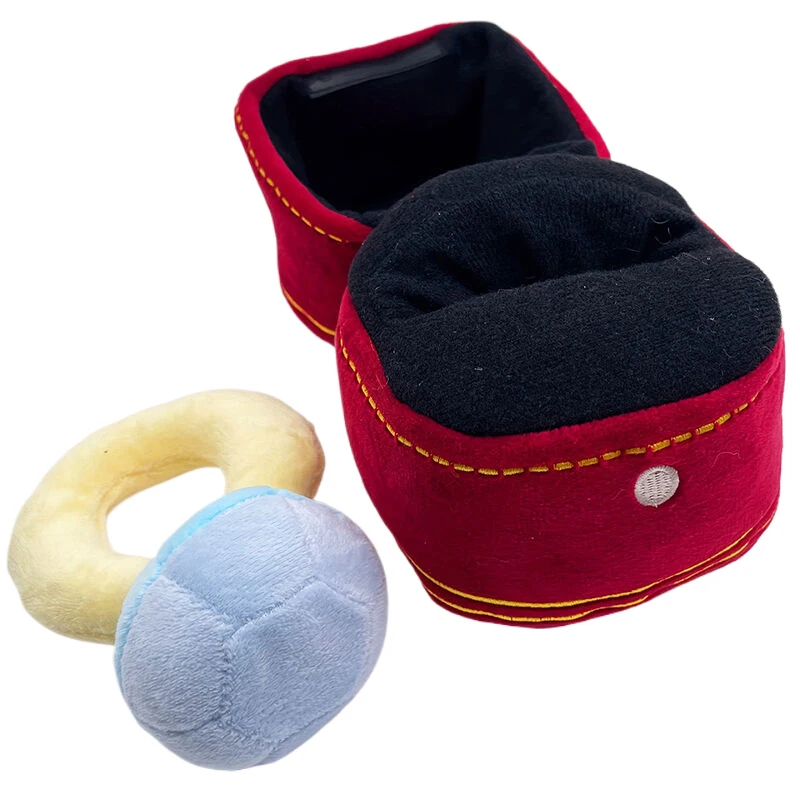 

Creative Ring Box Plush Toy Love Diamond Ring Case Stuffed Pet Chew Toy Sounds Puppies Kids Cute Soft Dog Bitter Interested Toys