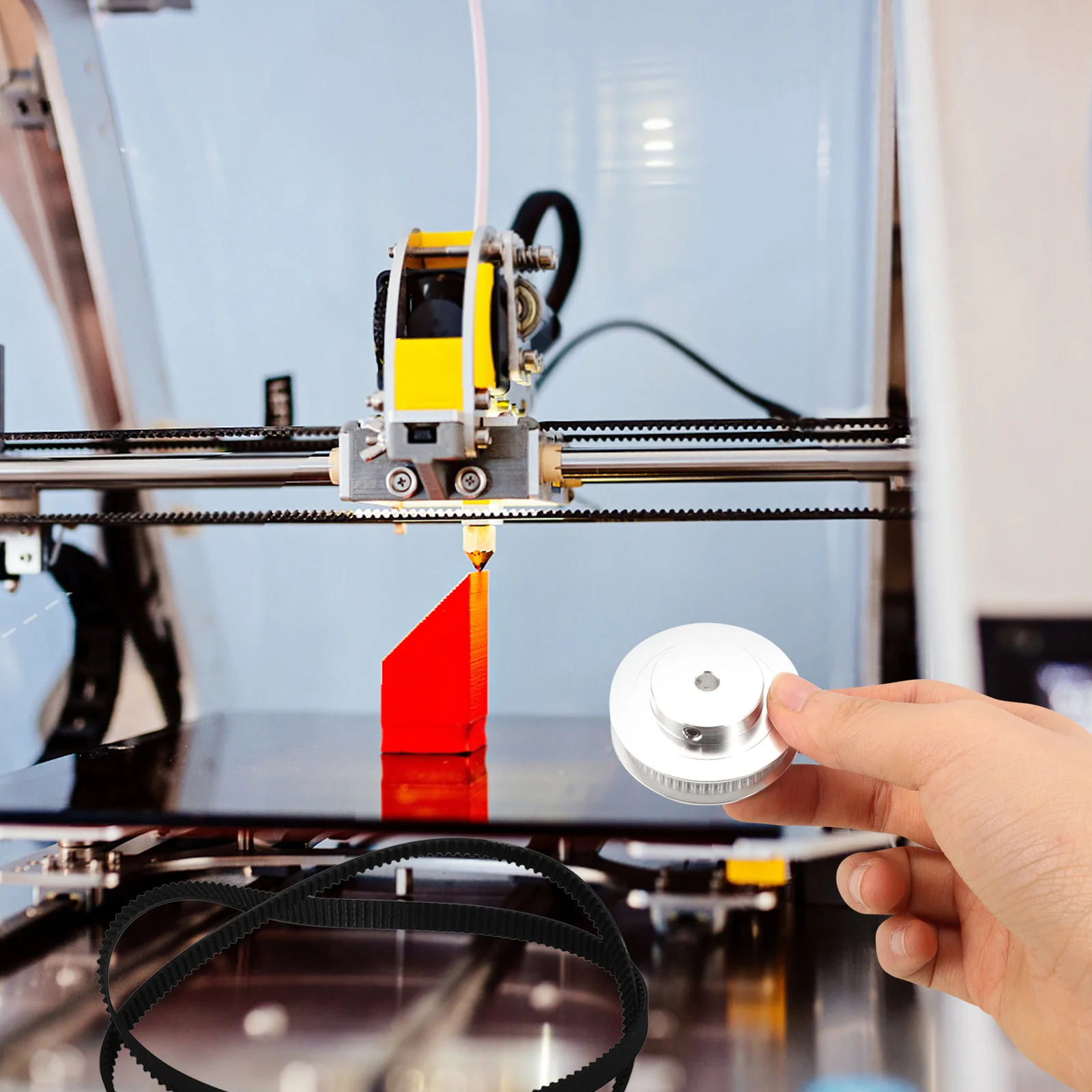 

1 Set Of Synchronous Wheel Kit 1:3 Reduction Ratio High Transmission Efficiency For 3D Printer Parts Mechanical Timing Pulley