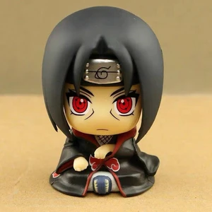 Naruto Kakashi Anime Actionfigur, Q -Version, Kawaii, Sasuke, Itachi, Statut, Autodekoration, Spielzeugkollektion, 9 cm 8 Hauptverkäufe Naruto Sticks - №1
