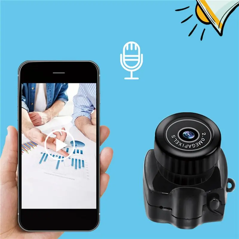 2X Tiny Mini Camera HD Video Audio Recorder Webcam Y2000 Camcorder Small Security Secret Nanny Car Sport Mini Cam