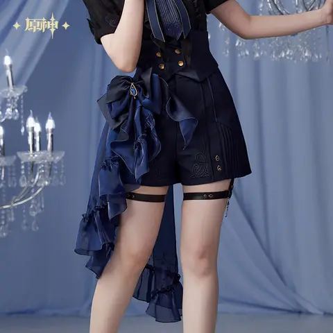 Pre-sale Official Genshin Impact Furina Impression Shorts Tailing Corset Furina Cosplay Party Role Costumes Halloween Gift