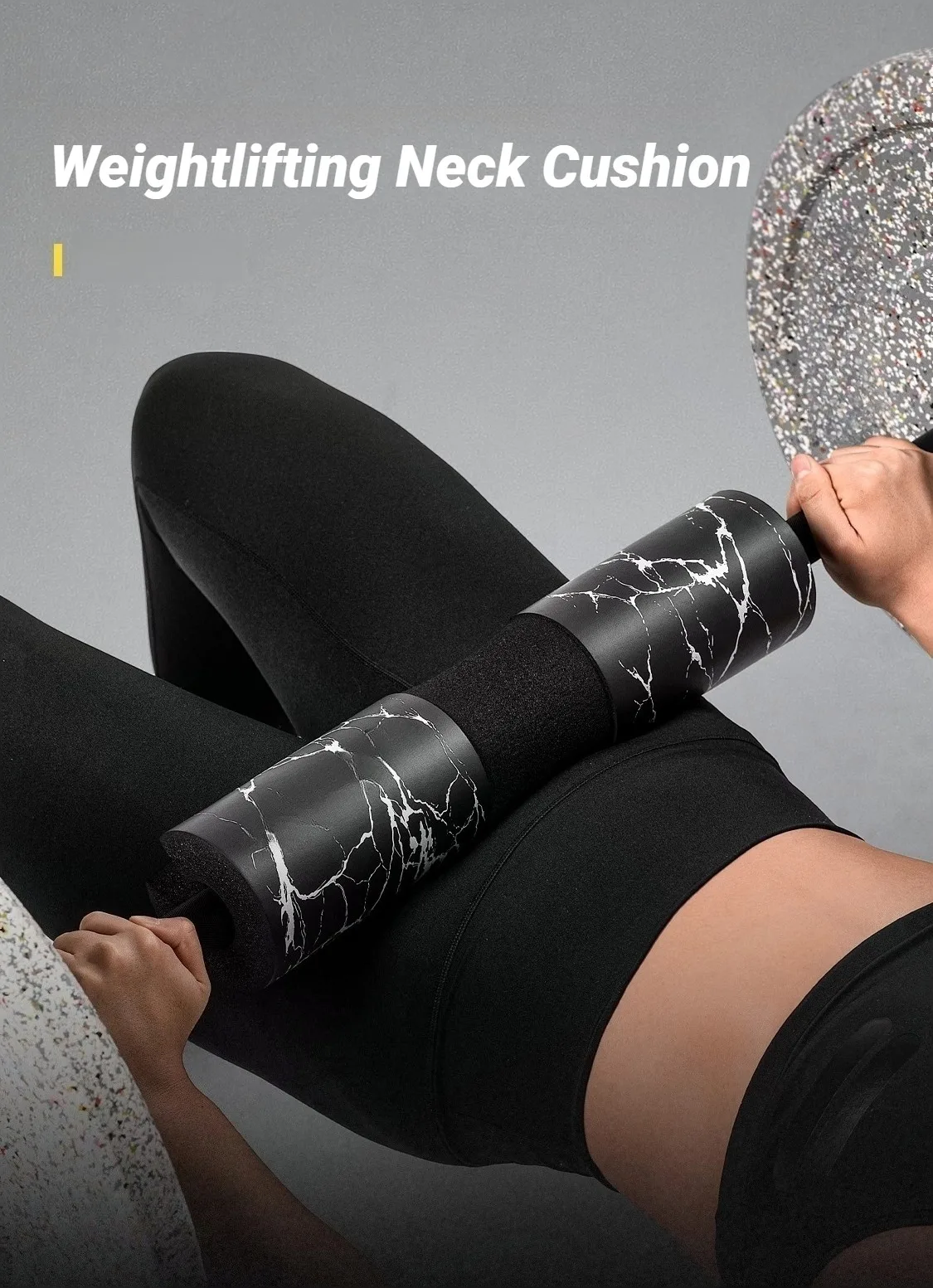 Rutschfeste Langhantel-Schulterpolster Fitness-Studio Verdickte Gewichtheben-Kniebeugen-Krafttraining Hantel-Nackenstütze Schutzpolster – Detail 1