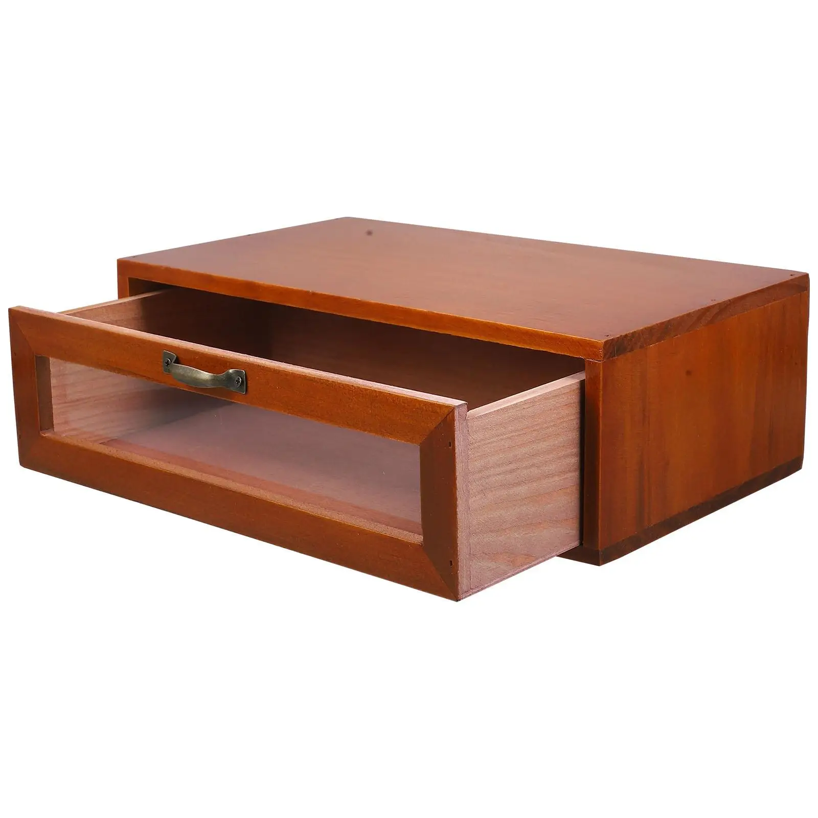 

Solid Wood Drawer Storage Box Desk Organizer Structure Easy Assembly Practical Desktop Organizer Multi Function Tabletop