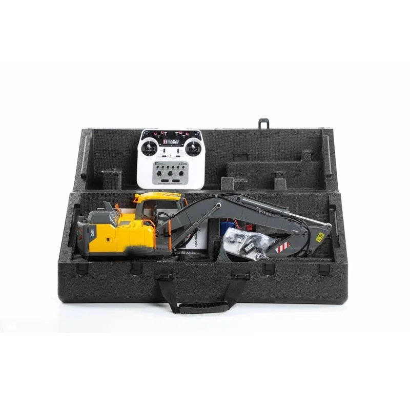 DOUBLE E010 1:14 RC Excavator Model Car 2.4G Remote Control Dump Truck Track Engineering Toy Vehicle Model Toys For Boys Gifts