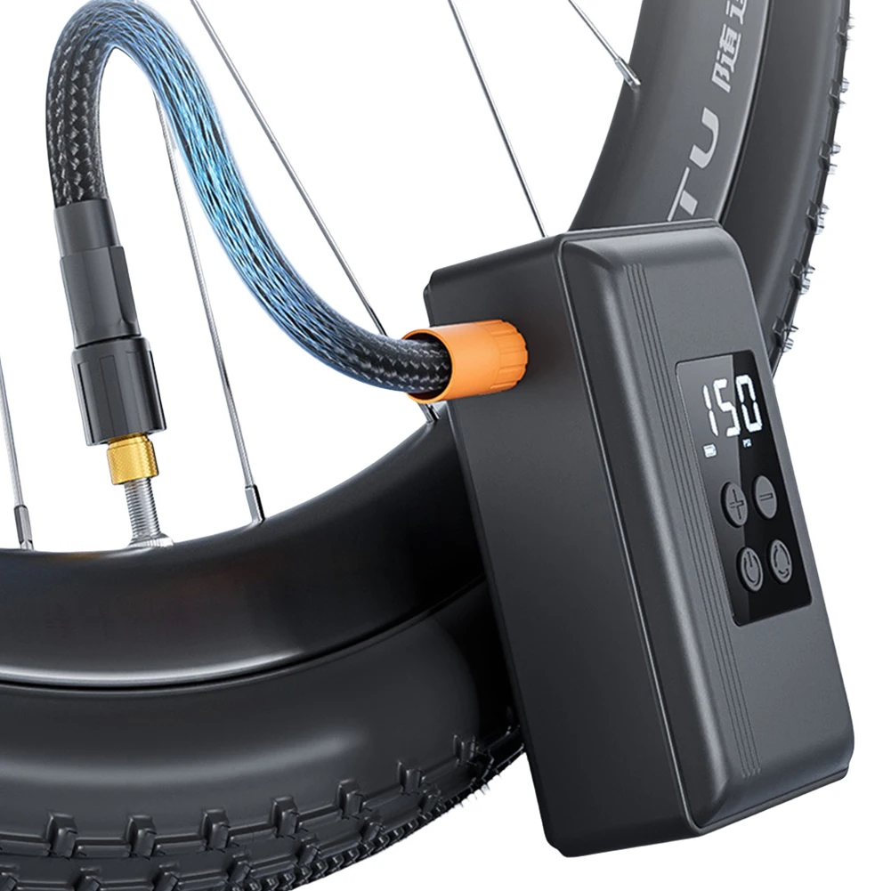 

Быстрый надувной портативный маленький велосипедный электрический насос с цифровым манометром, мини-велосипедный насос для шин, автоматическая остановка велосипедного насоса для велосипедных шин