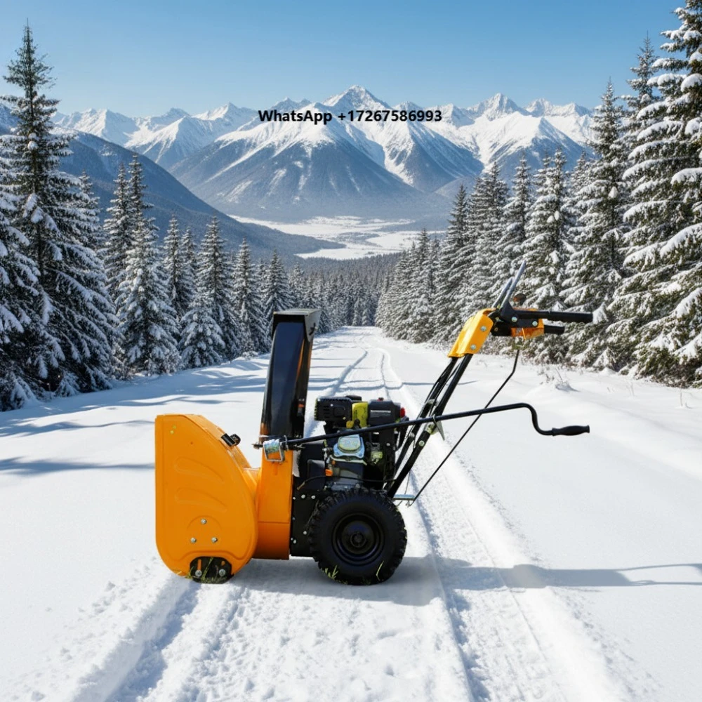 High Performance Dual Wheel Snow Blower Street Snowplow Machine Deep Snow Removal Snow Thrower