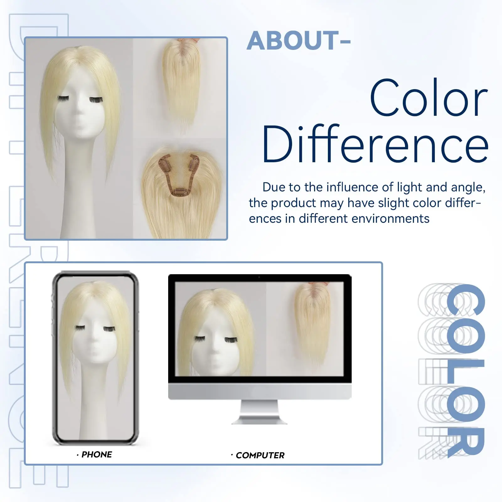 ท็อปเปอร์ผมแท้ 100% สีบลอนด์ แบบแบ่งกลาง สำหรับผู้หญิง พร้อมฐานลูกไม้ ติดกิ๊บ ต่อผมแบบธรรมชาติ สีแพลตตินั่ม