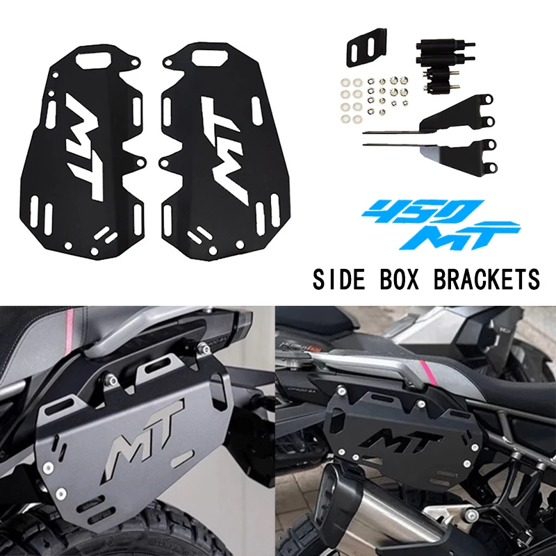 

Motorcycle Accessories Side Storage Bag Mounting Bracket Fit For CFMOTO 450 MT CF450MT 2024 2025 450MT Side Saddlebag Bracket