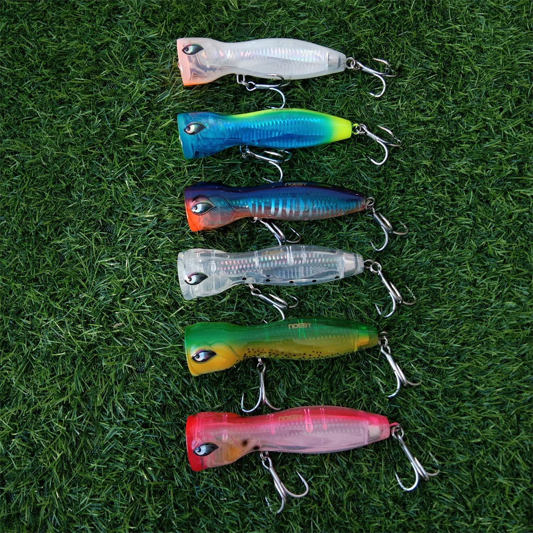 

Noeby 2 шт. попперы-воблеры 14 см 74,5 г, плавающие, для дальнего заброса, твердые, поверхностные, для рыбалки