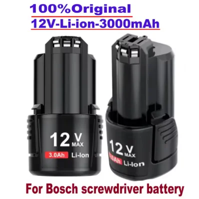 100%Original For Bosch lithium-ion rechargeable battery, 12V/10.8V charger 3000mAh BAT411.BAT 411A.BAT412.BAT412A.BAT413.