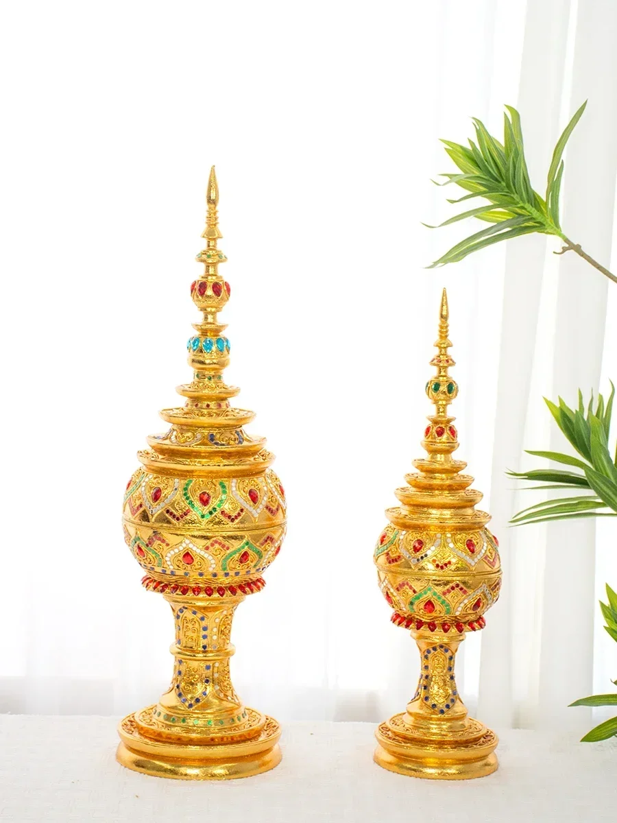 Stupa decoration South East Asia style home soft decoration Thai SPA handicraft art ornament