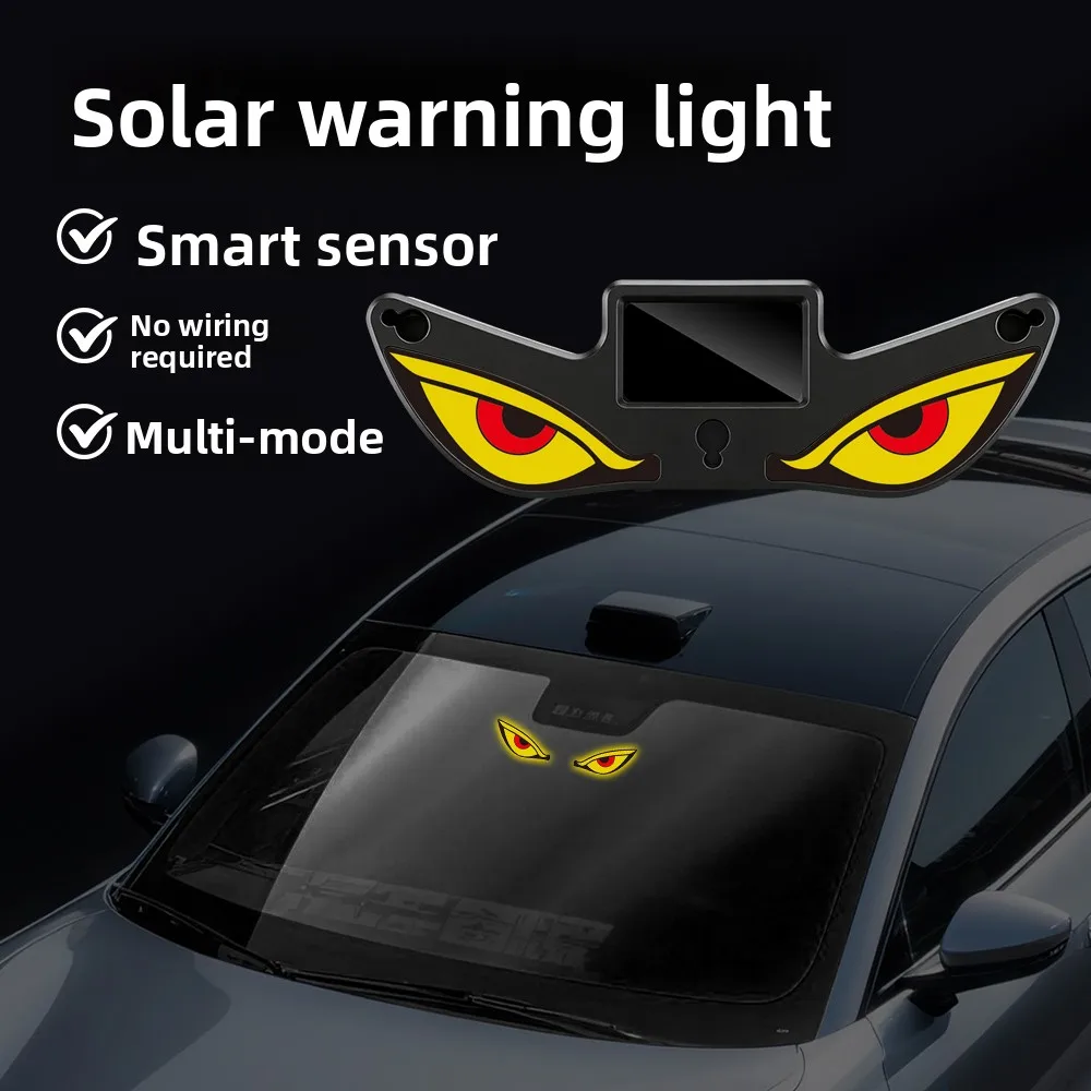 Solar ambient light with “Demon’s Eye”LEDwireless installation with adjustable color/modes.Can be charged via USB or solar power