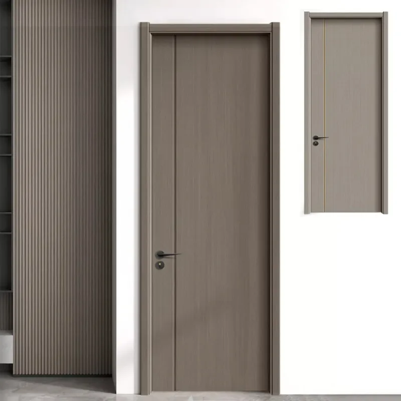 for Solid Wood Door Full Set Interior Room Office Bedroom Invisible Sound Insulation Carbon Crystal Door