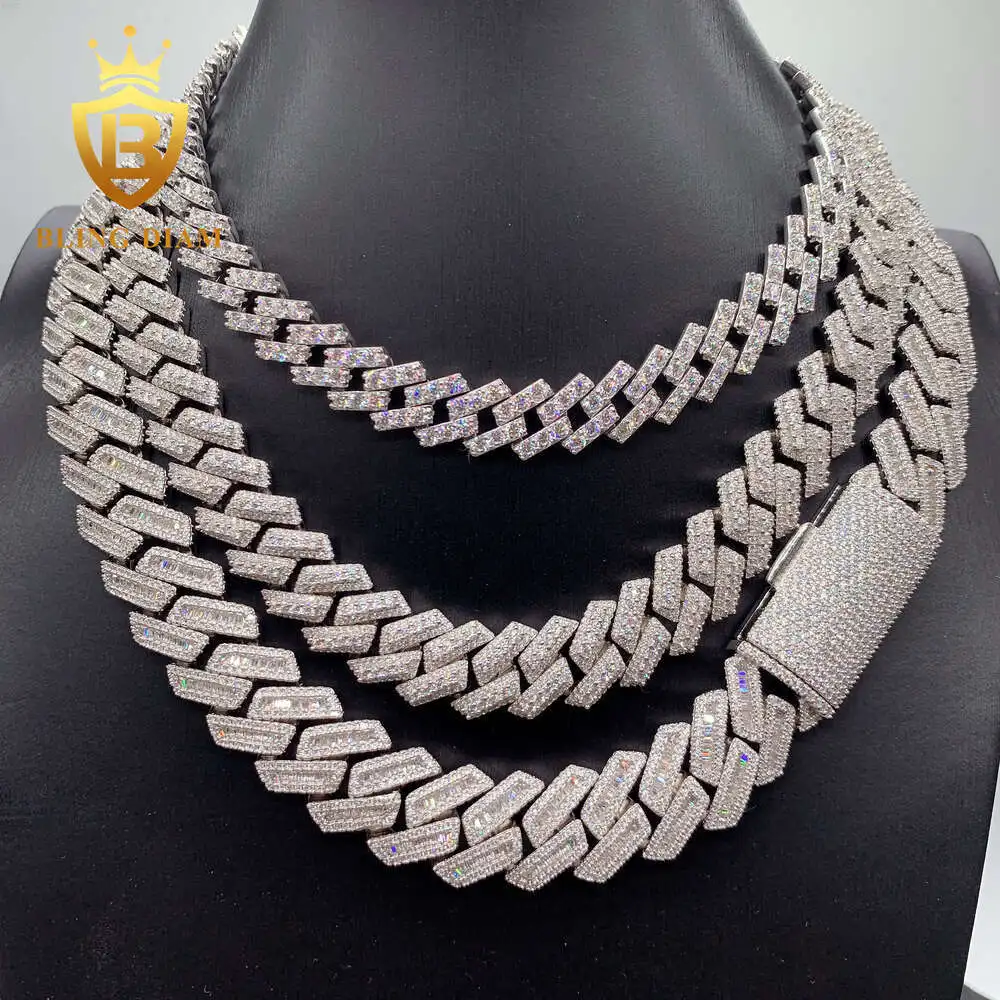 2023 Selling Design Hip Hop Jewelry 13mm 15mm 18mm Necklace Mens Iced Outbrass Cz Cuban Chain Link