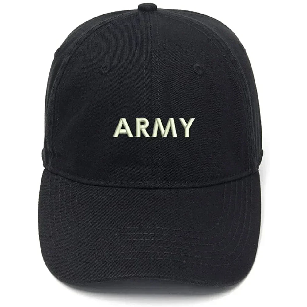 

Lyprerazy Men's Baseball Cap Army Embroidery Cotton Embroidered Casual Baseball Caps Hat