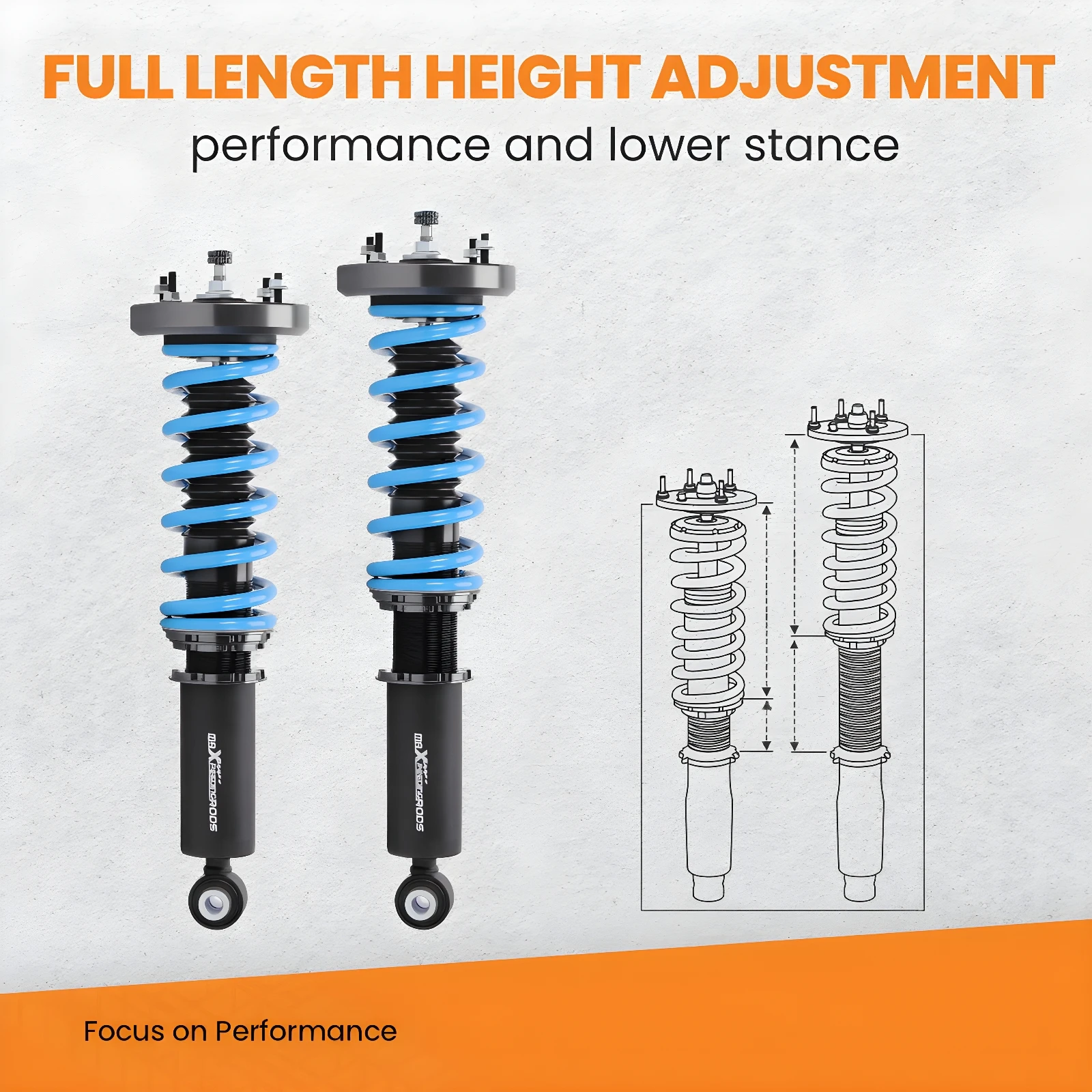 

MaXpeedingrods T6 Coilover Suspension Lowering Kit For Jaguar XJ8 / XJR 2003-09