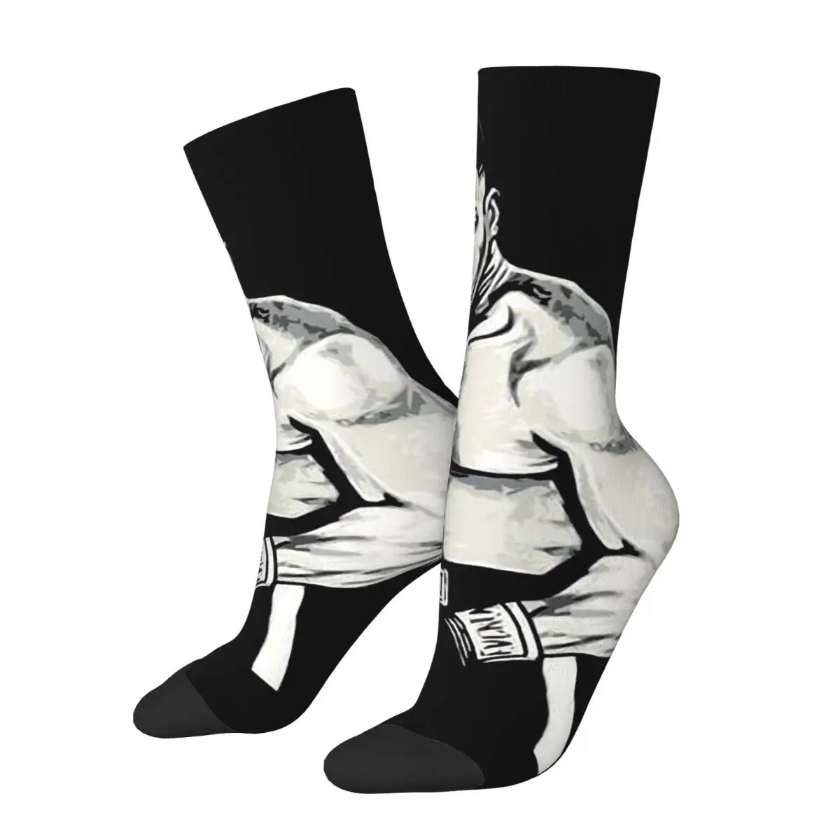 3D printing cosy Unisex Socks,Outdoor Mike Tyson Boxing Retro Boxing Interesting Four Seasons Socks