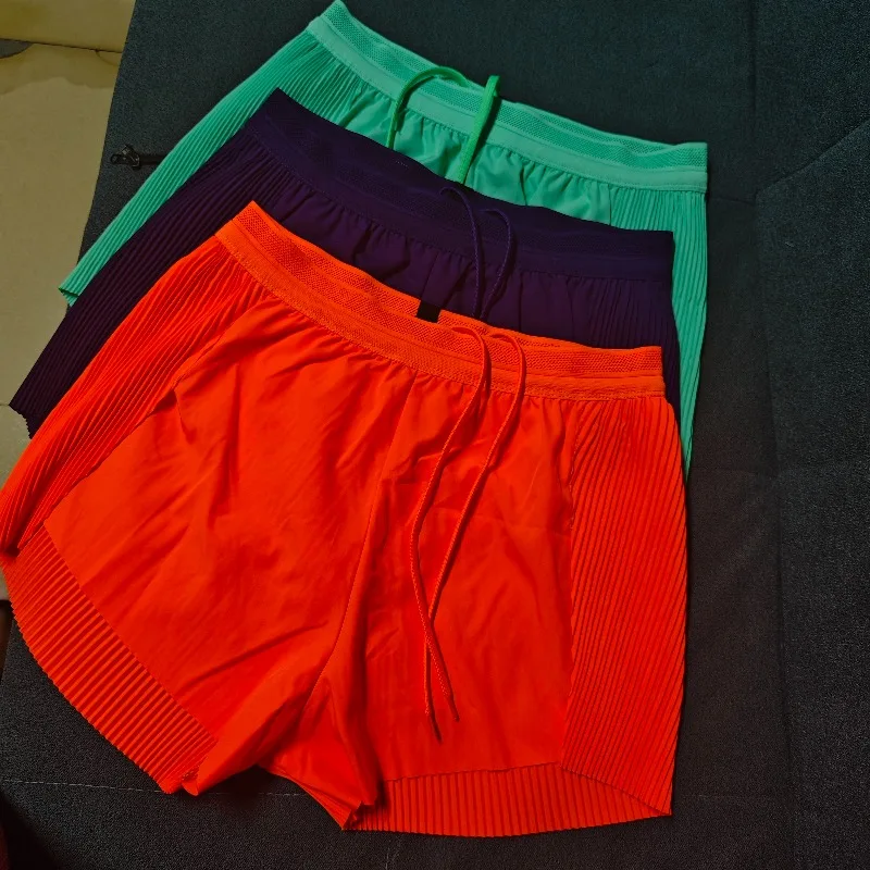 

2026Beach men's and women's same sports three-point pants professional pull-loose running training briefs D5