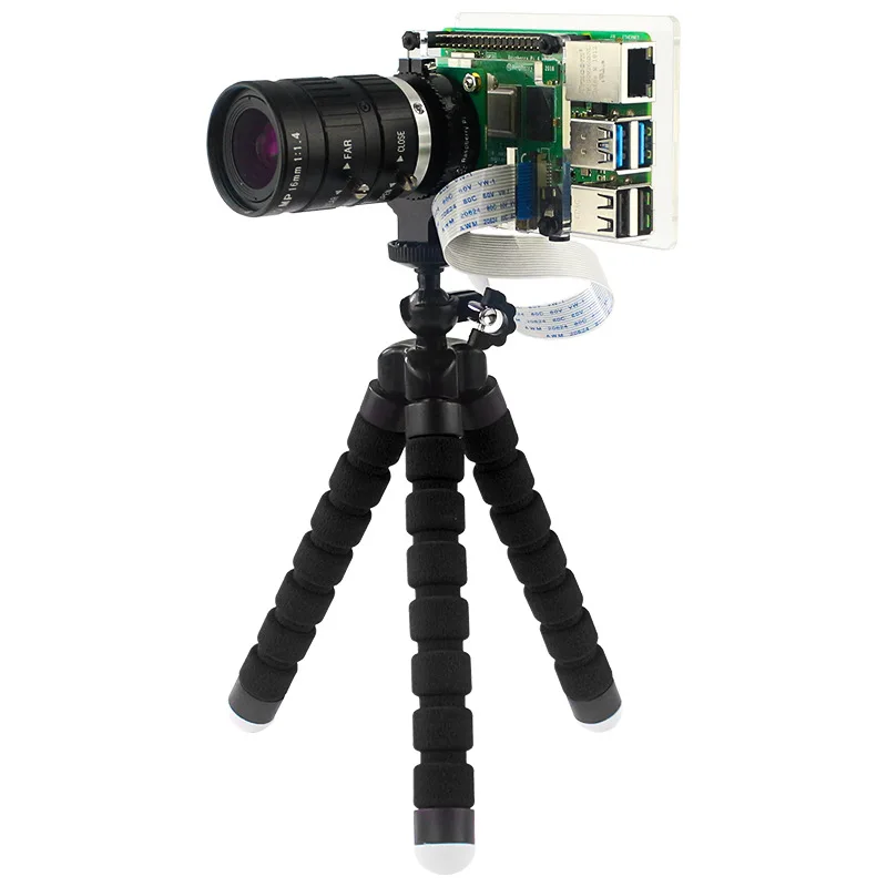 

Чехол-кронштейн для крепления камеры Raspberry Pi HQ с адаптером для штатива и совместимостью объектива