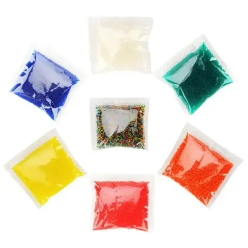 7- 8 مللي متر كرات الماء الملونة عالية الجودة مع الرخام الصلب الذي يمتص الماء تمرغ كرات الماء الكريستال لعبة أطفال بندقية الرصاص #1