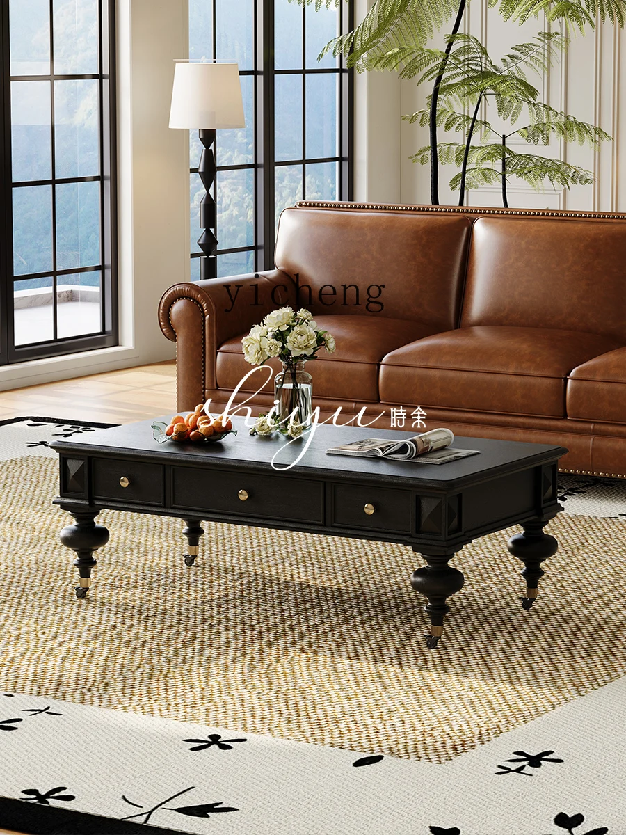 

FY Solid Wood Coffee Table Living Room Coffee Table Rectangular Table
