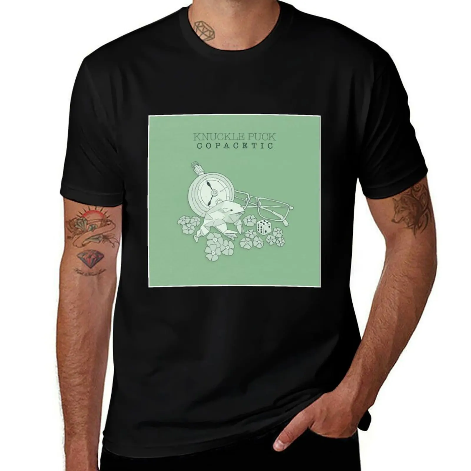 Knuckle Puck Copacetic (Wall Flag size) T-Shirt Active Sports Short Sleeve Cotton Shirt T-Shirt