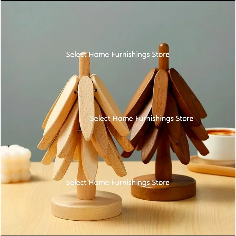 

Подходит для черного ореха из массива дерева, термостойкий и термостойкий коврик для рождественской елки, обеденный стол, коврик для горшка, украшение для обеденного коврика