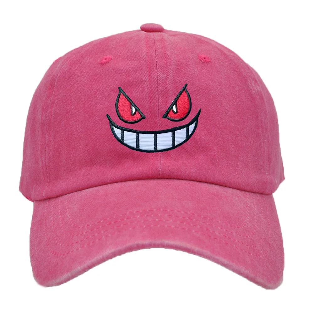 Pokemon Gengar Cotton Embroidery Anime Figure Adult Sun Protection Baseball Hat Sunshade Hip Hop Cap Creative Birthday Gifts