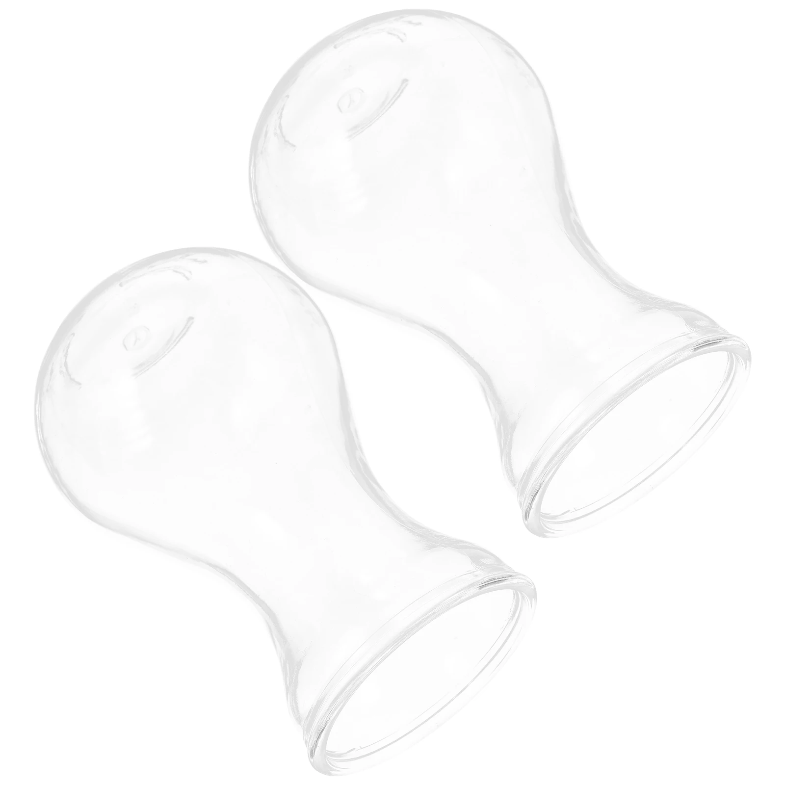 

2Pcs Transparent Glass Craft Vase Simple Style Flower Container Hydroponic Plant Desktop Ornament Transparent Glass Craft Vase