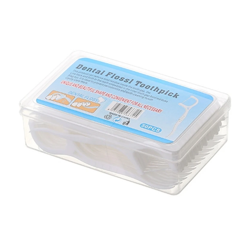

50/100pcs Dental Floss Flosser Picks Toothpicks Teeth Tooth Cleaning Interdental Brush