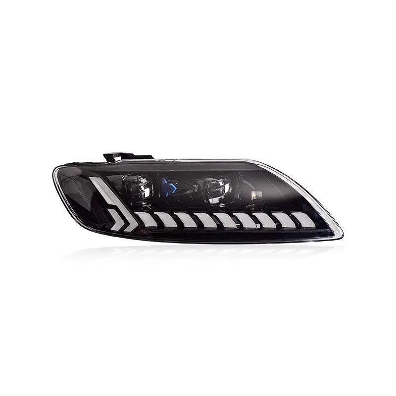 Luces de coche para Audi Q7 faro 2006 2007 2008 2009 2010 2011 2012 2013 2014 2015 Q7L faro Drl accesorios de lente de proyector