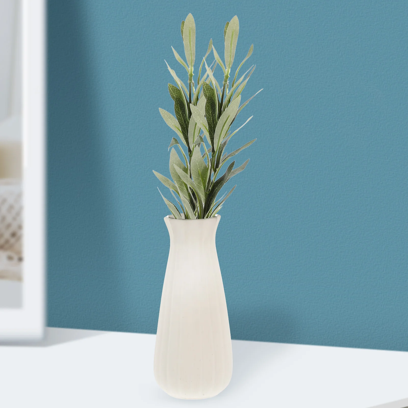 

3 Pcs Artificial Olive Branch Branches for Vase Decoration Fake Stems Faux Fruitless Home