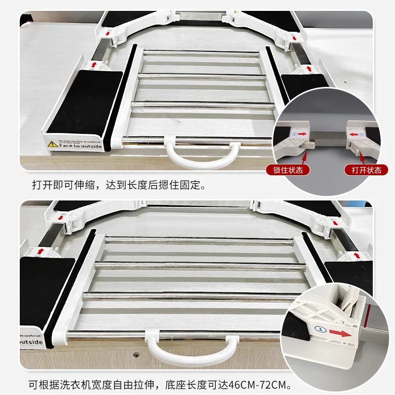 

yj15 Washing Machine Rack Dryer Stacking Kit Washing Machine Storage Rack Dryer Pull-out Connector