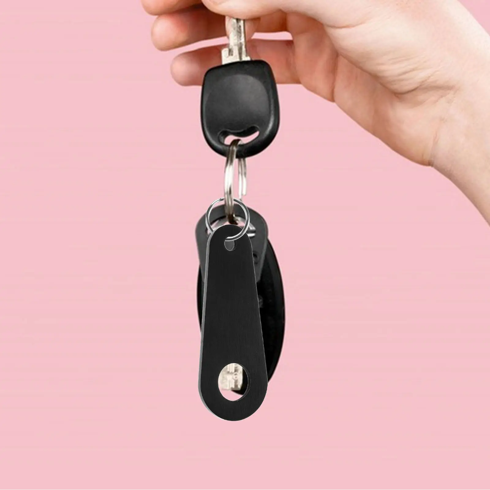 4Pcs Motorcycle Bell Hanger Stainless Steel Guardian Luck Bell Mount Metal Keychain Quick Install Weatherproof Bike