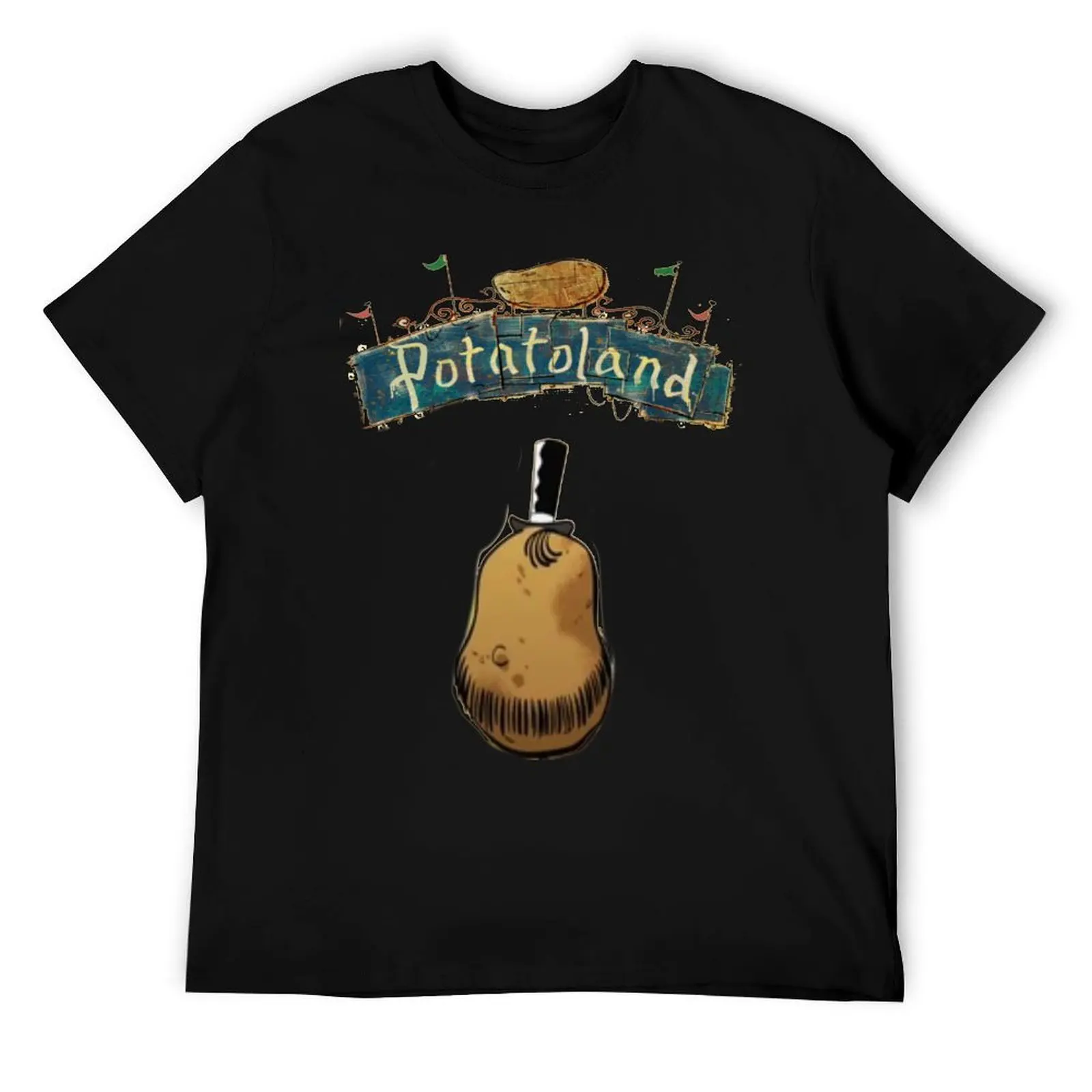 

Potatoland USA T-Shirt man t shirt designer t shirts for man graphic vintage t shirt man cotton T-Shirt