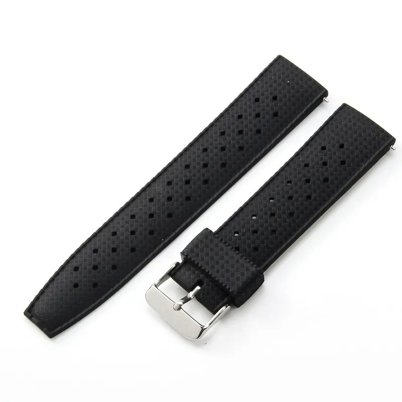 New Tropical Rubber Strap for Oris Seiko Citizen Quick Release Watch Band 18mm 20mm 22mm Silicone Tropic Strap Smart Watch Strap view 3