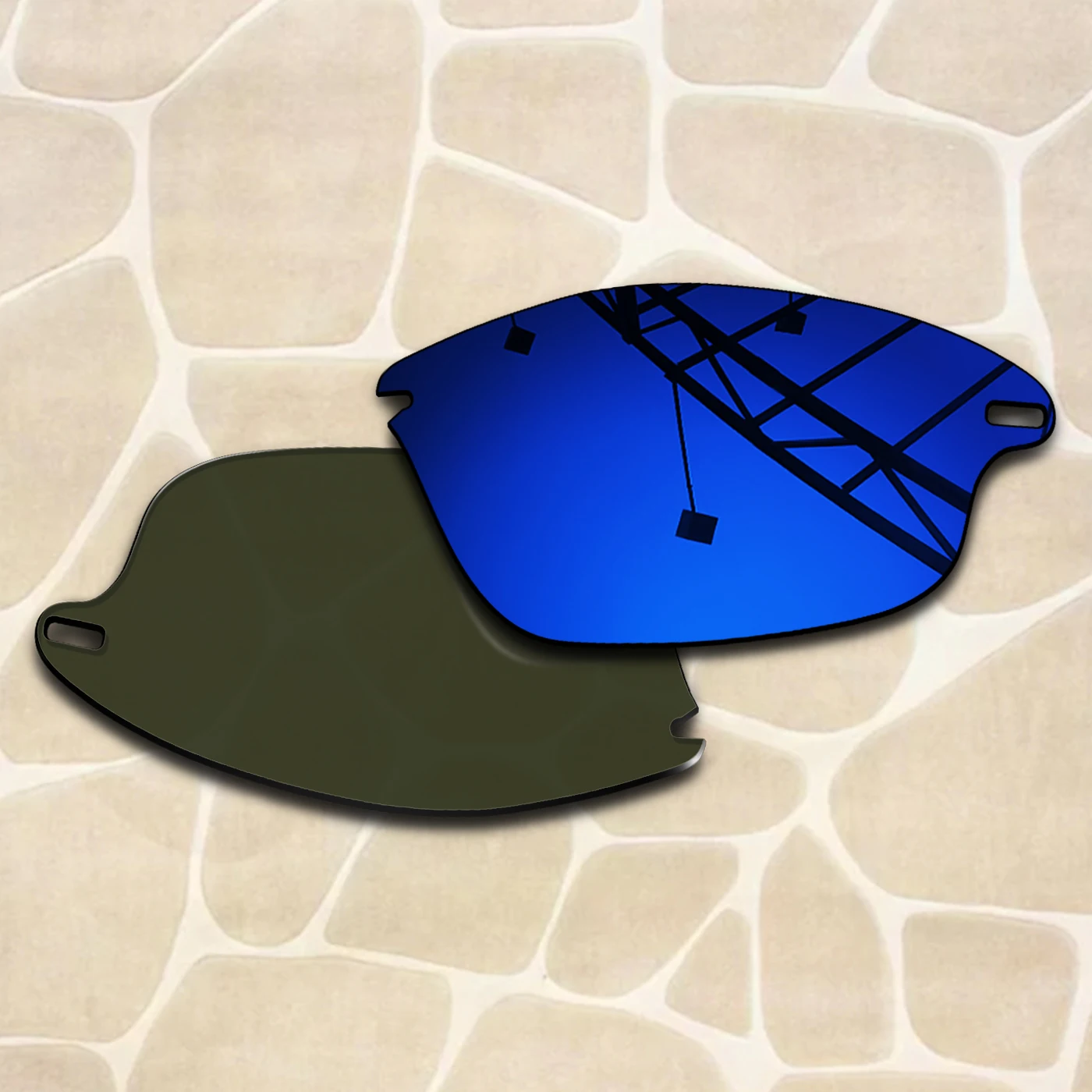 Suitable for Oakley Fast Jacket Asian Fit OO9162 Replacement Lenses-100% UV Protection Anti-Scratch & Impact Resistant