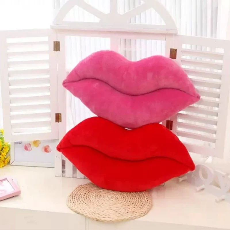 Big Lips Cushion Pillow Stuffed Plush Toy for Doll Car for Seat Valentine's Day