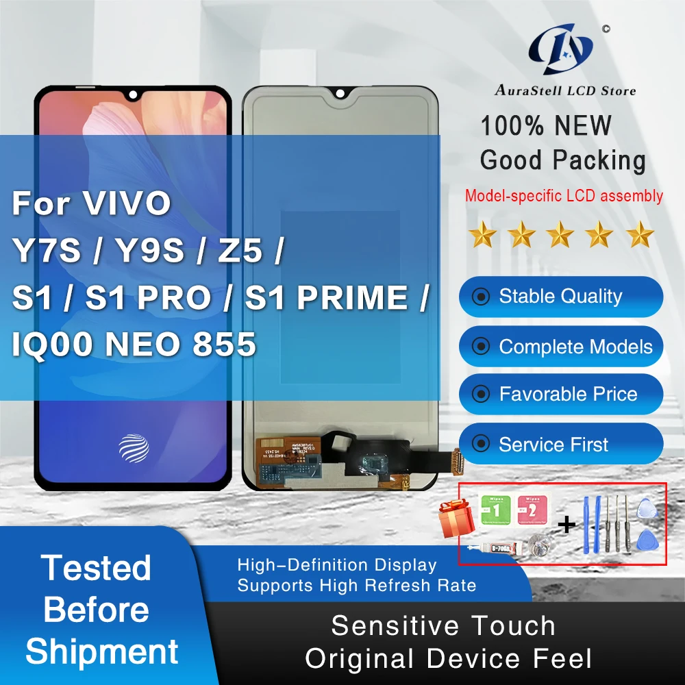 Pour VIVO S1 Pro 1920 LCD TFT écran tactile numériseur Module d'assemblage S1 Pro PD1945F_EX 1920_20 LCD composant de remplacement Pour VIVO S1 Pro 1920 LCD TFT écran tactile numériseur Module d'assemblage S1 Pro PD1945F_EX 1920_20 LCD composant de remplacement