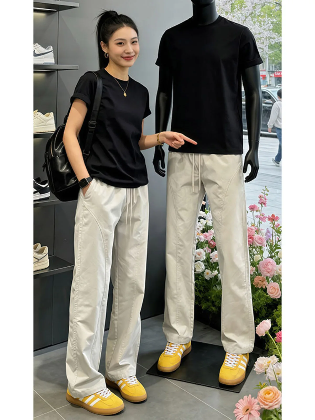 American Style Slim Straight Pants Men Women Luxury Thin Ice Silk Quick Dry Sports Waterproof Diagonal Cut Workwear Jacket