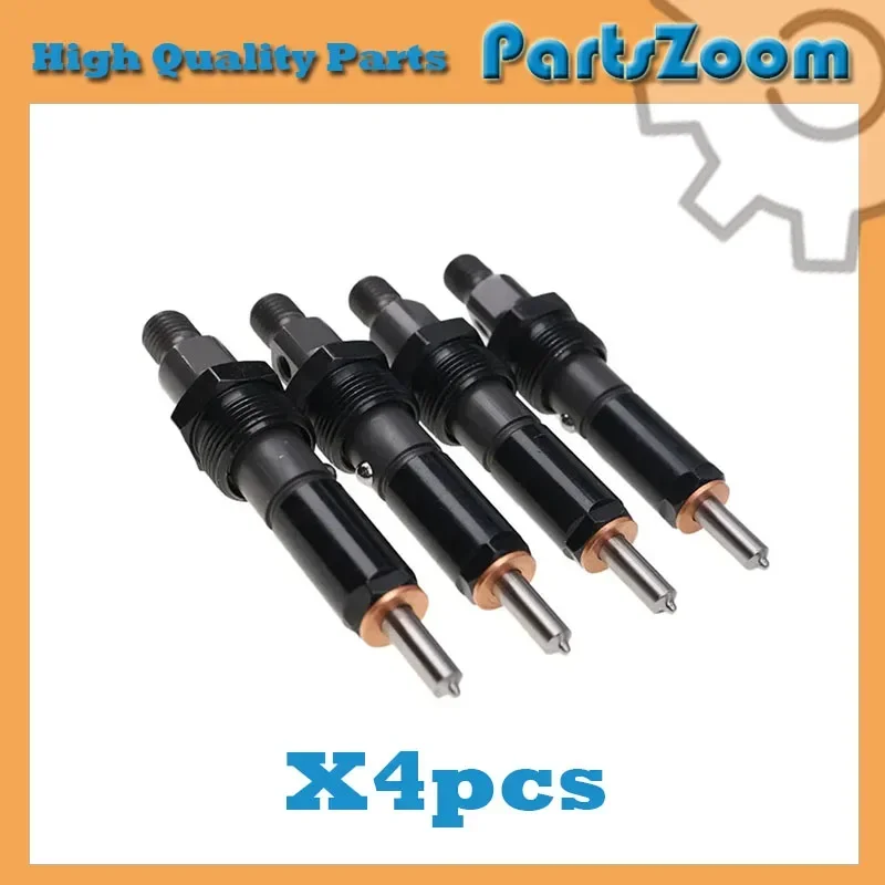 4PCS J919343 Fuel Injector Fits Case International Tractor Crawler Dozer 1088 688 901