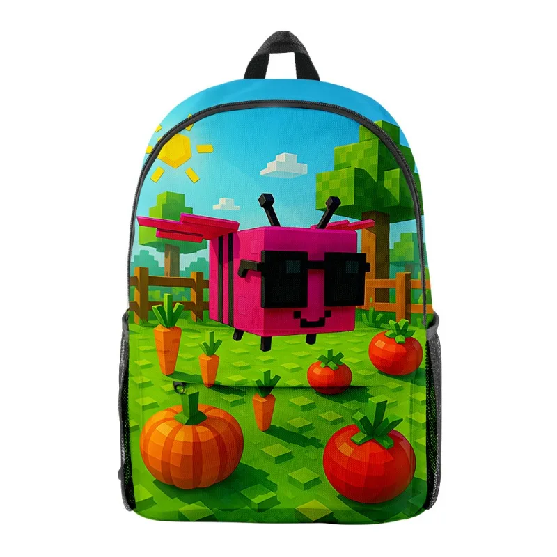 

Студенческий рюкзак Game Roblox Grow A Garden с креативной мультяшной периферой, рюкзак с цифровой печатью, предметы первой необходимости для студентов