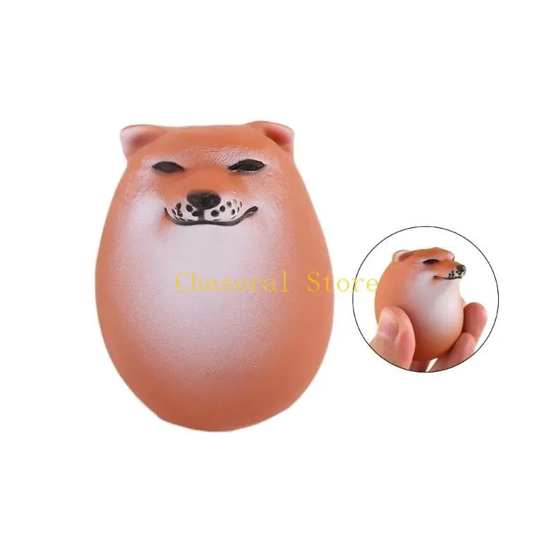 

E7CE снятие стресса игрушка для взрослых рук сжимает TPR Shiba Dog Toy Squeeze Fidgets Home Decer Детский офис наполнители саме