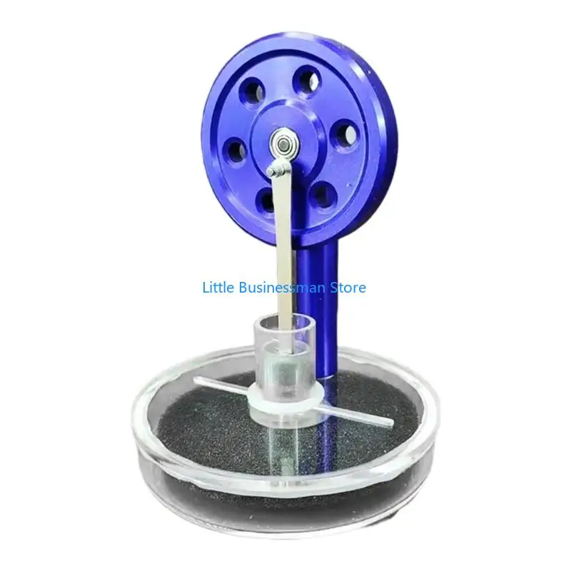 Niedrigtemperatur-Stirlingmotor-Modell, Metall-Zink-Mischung, Rad läuft mit Wärmequelle für kontinuierlichen 24-Stunden-Betrieb – Detail 9