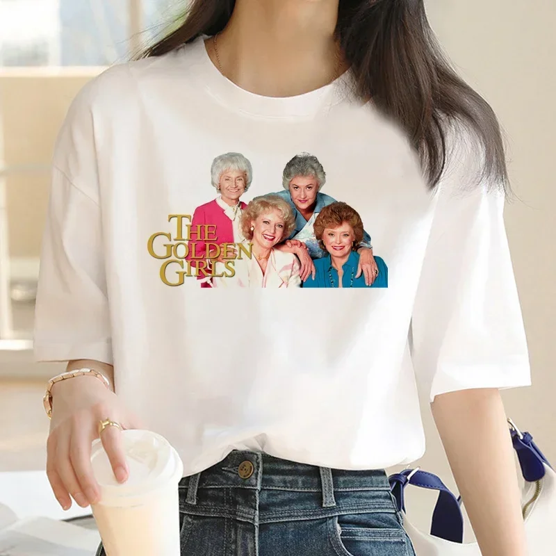 

the golden girls t-shirt clothing male y2k print grunge manga streetwear t-shirt t shirt manga white t shirt