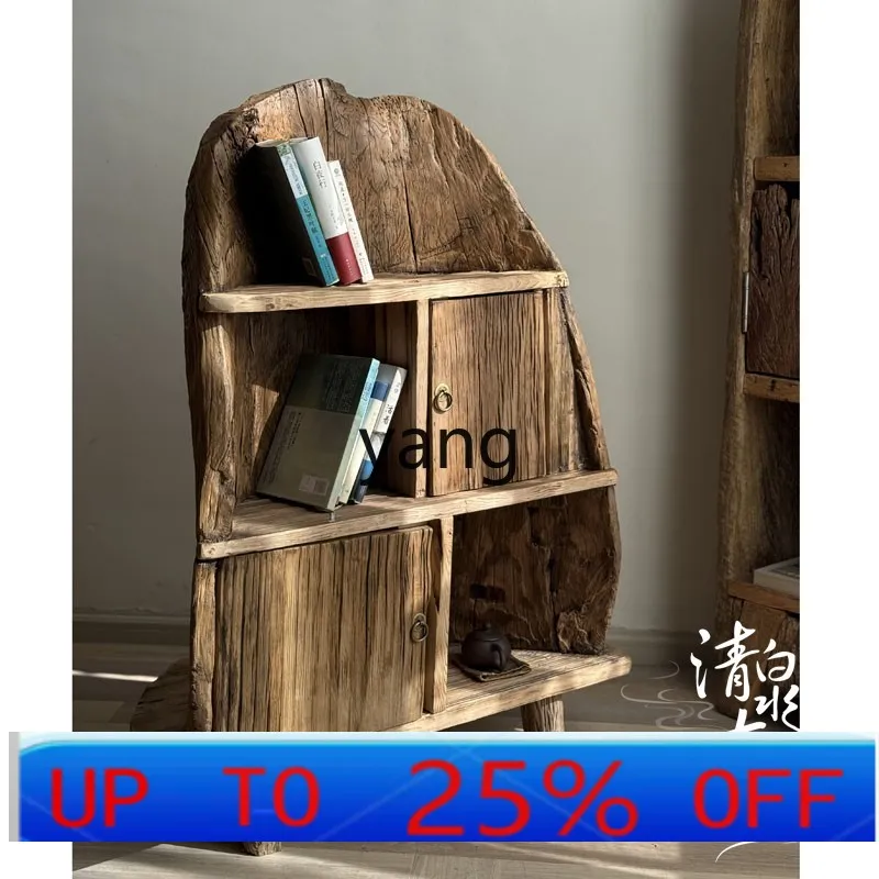 

LTT твердая древесина от пола до потолка чайная комната бытовая пасторальная перегородка книжная полка чай и красное вино